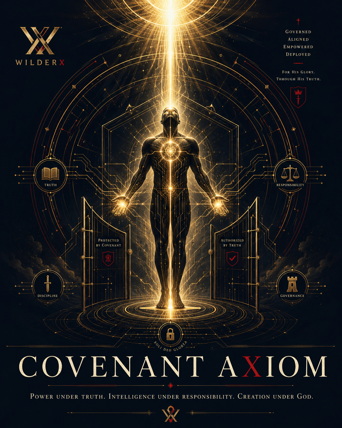 Covenant Axiom — Power under truth. Intelligence under responsibility. Creation under God.