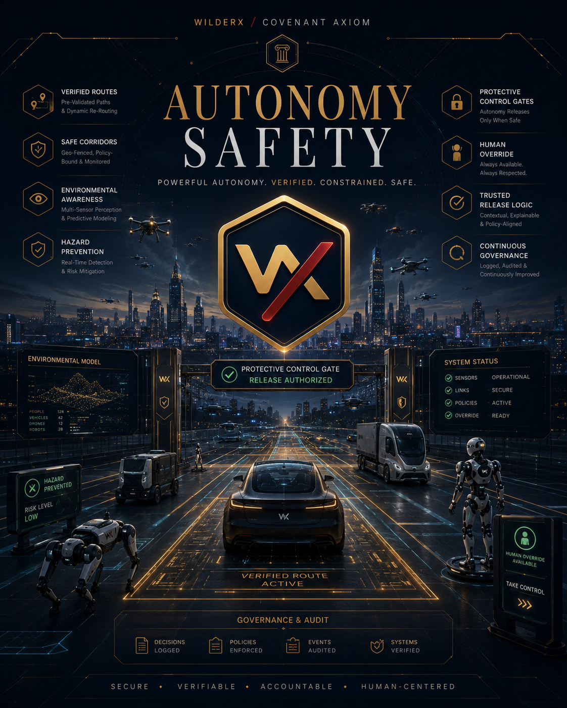 Autonomy Safety — WilderX focus area concept visual