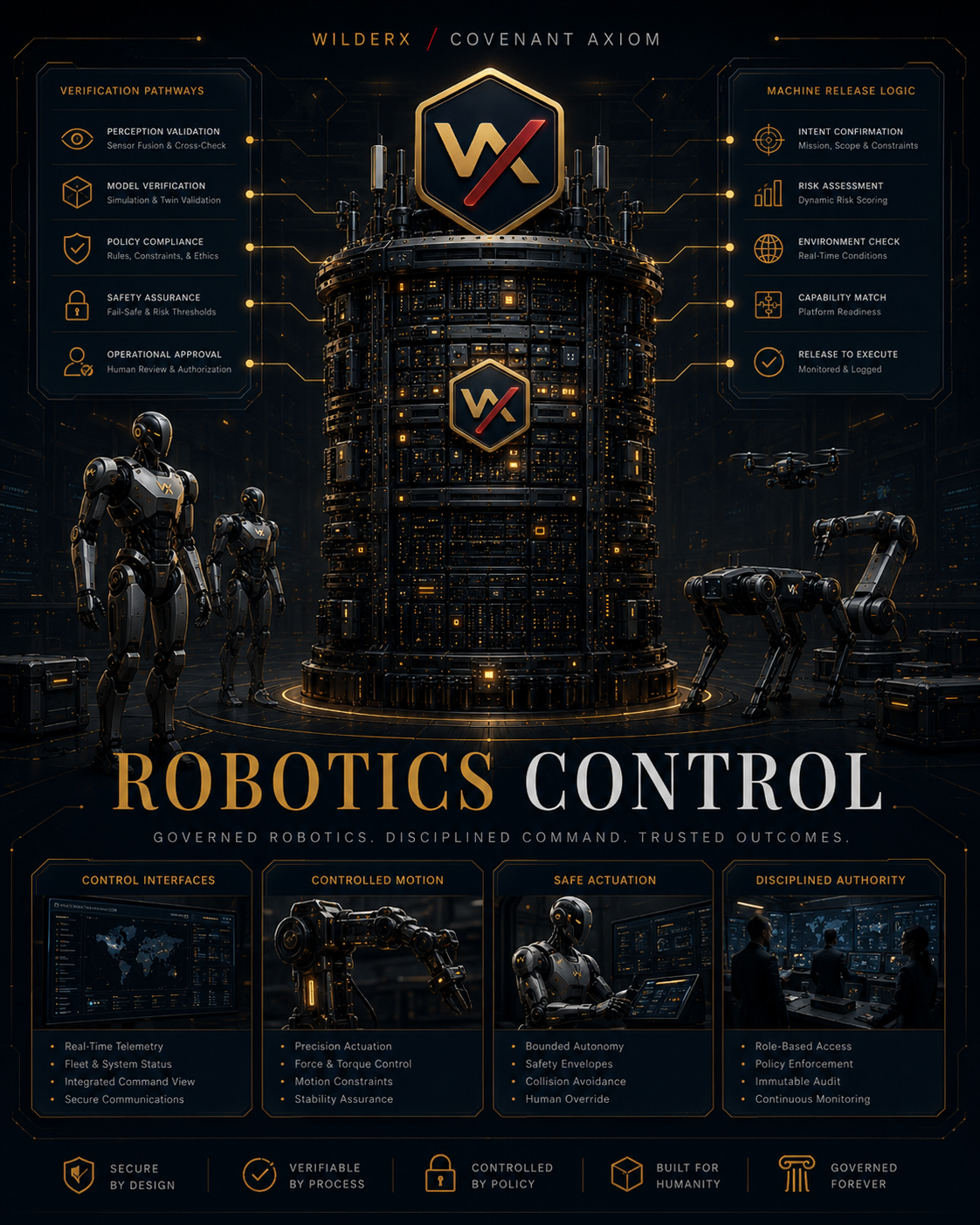 Robotics Control — WilderX focus area concept visual