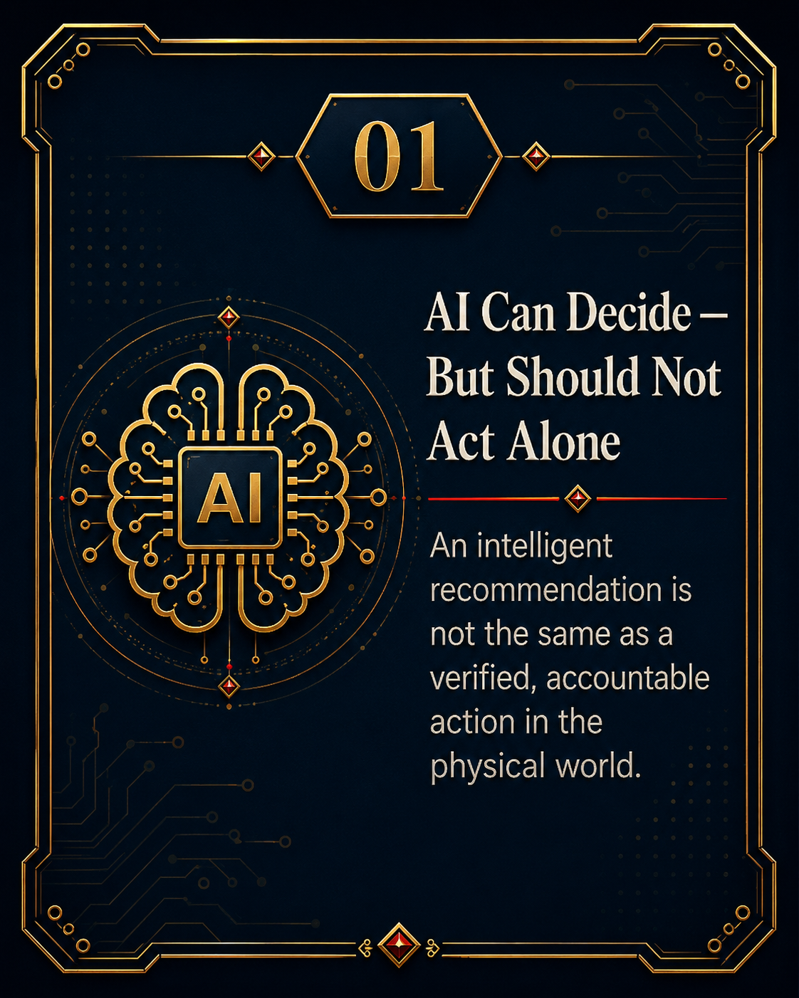 AI Can Decide — But Should Not Act Alone